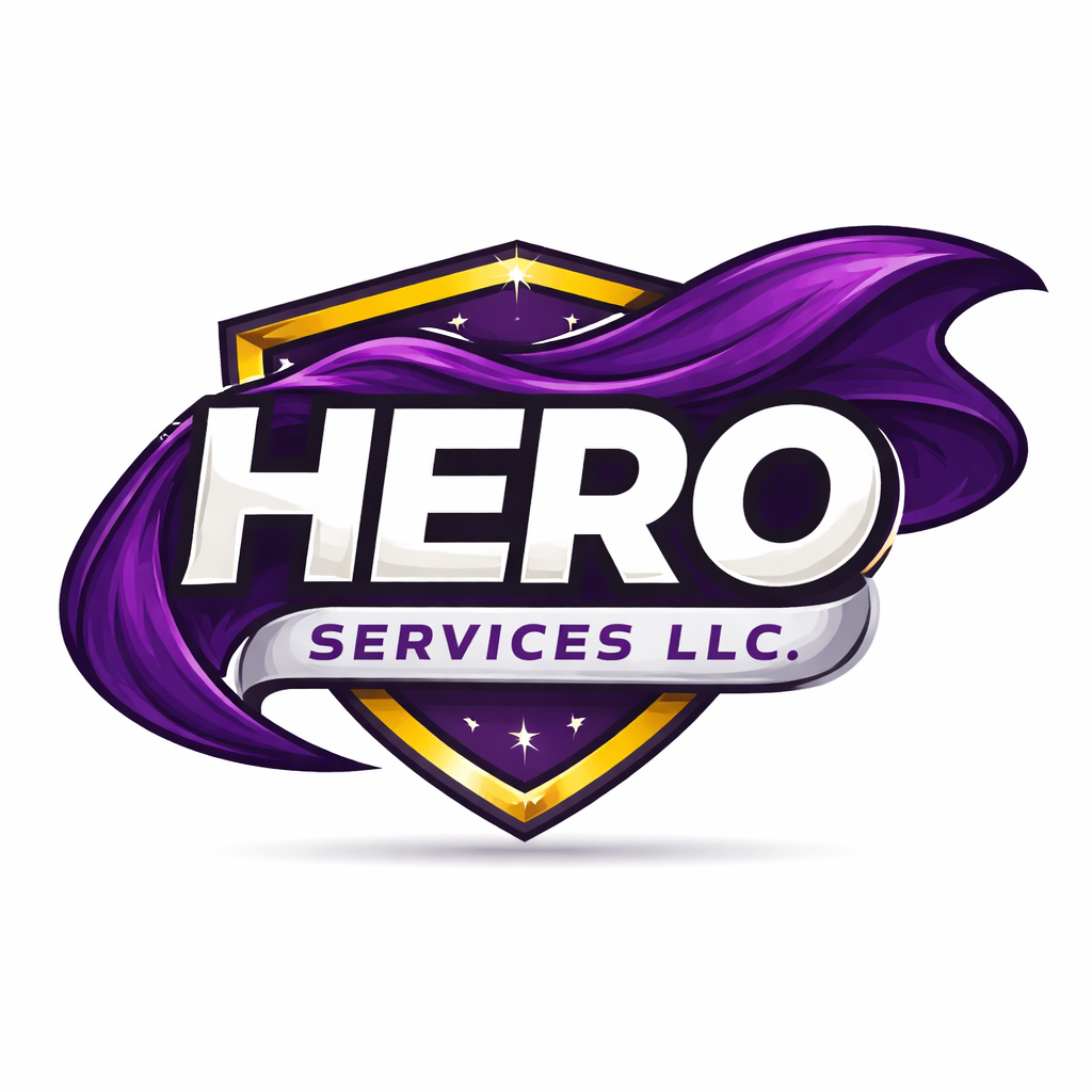 HERO Services LLC shield and cape logo
